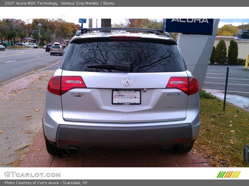 Nimbus Gray Metallic / Ebony 2007 Acura MDX Technology