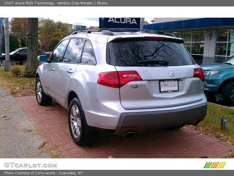 Nimbus Gray Metallic / Ebony 2007 Acura MDX Technology