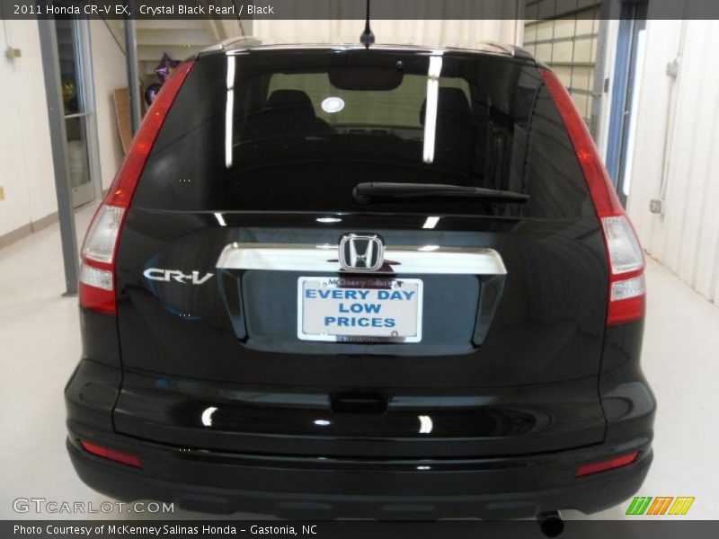 Crystal Black Pearl / Black 2011 Honda CR-V EX