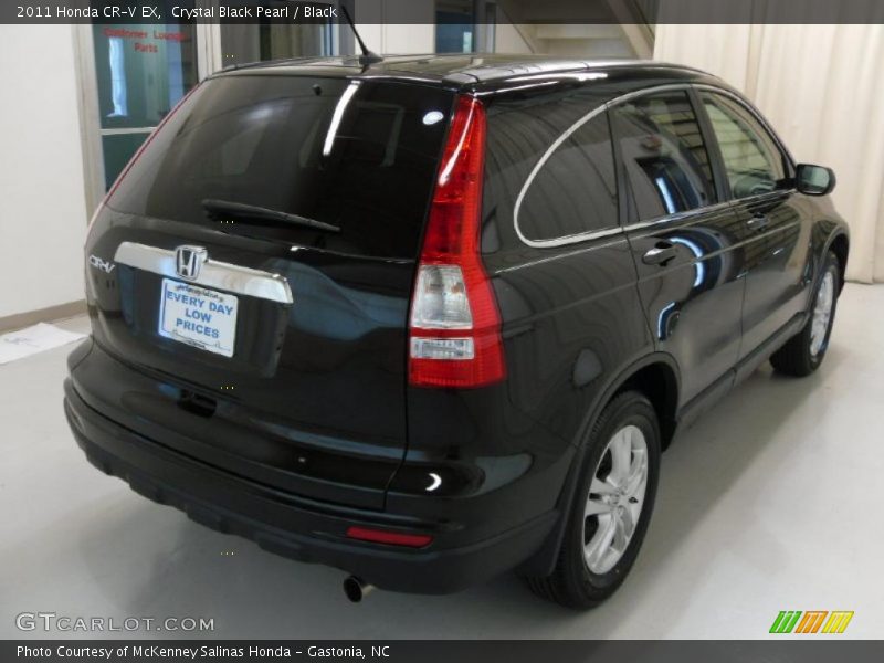 Crystal Black Pearl / Black 2011 Honda CR-V EX
