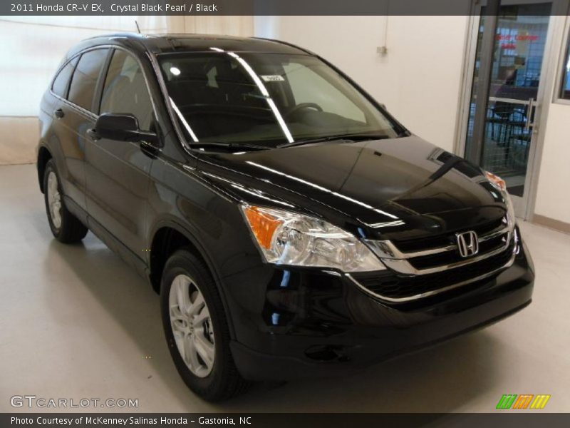 Crystal Black Pearl / Black 2011 Honda CR-V EX
