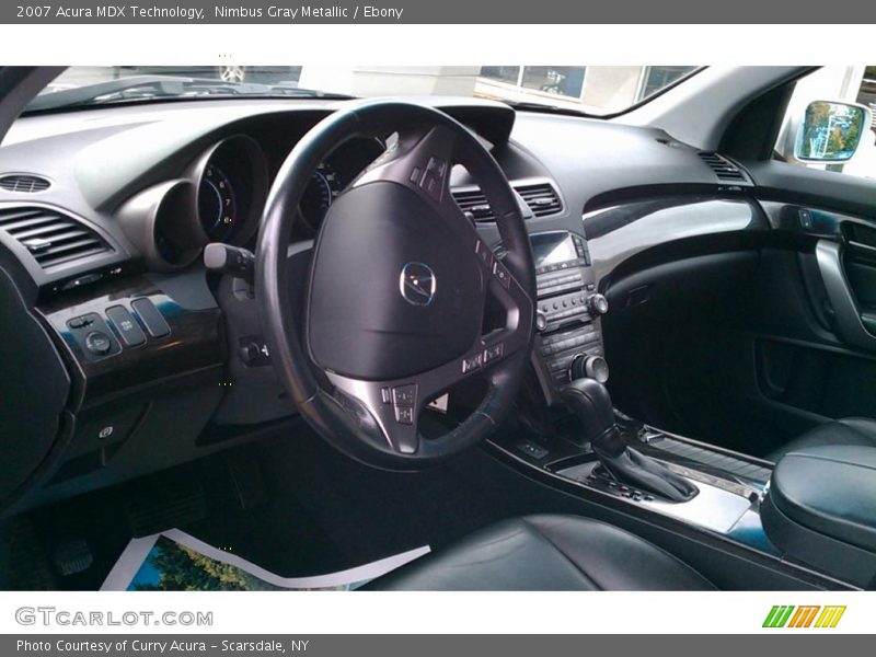 Nimbus Gray Metallic / Ebony 2007 Acura MDX Technology