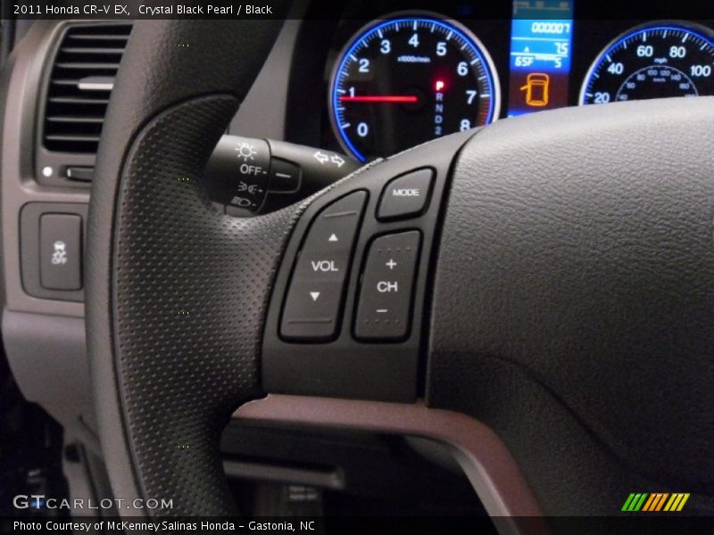 Crystal Black Pearl / Black 2011 Honda CR-V EX