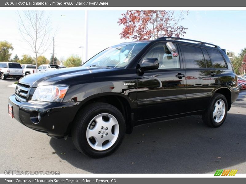 Black / Ivory Beige 2006 Toyota Highlander Limited 4WD