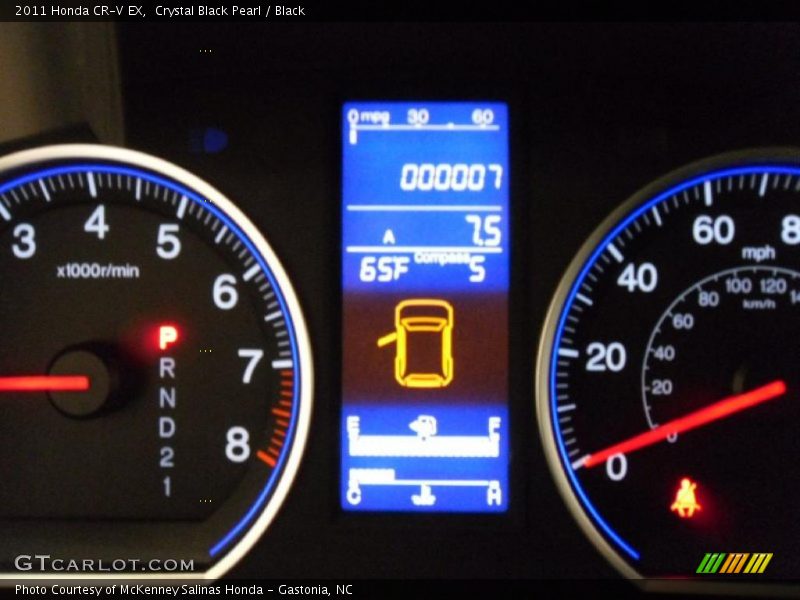 Crystal Black Pearl / Black 2011 Honda CR-V EX