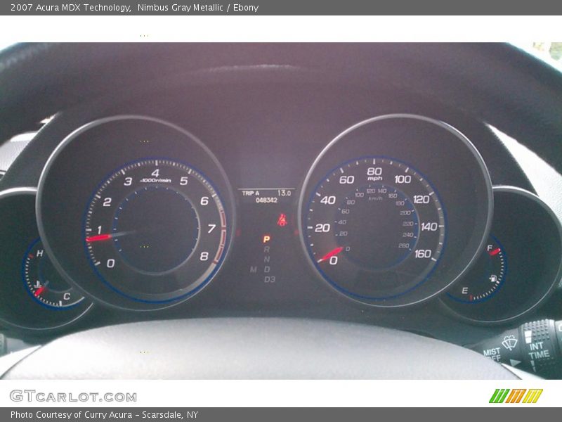 Nimbus Gray Metallic / Ebony 2007 Acura MDX Technology