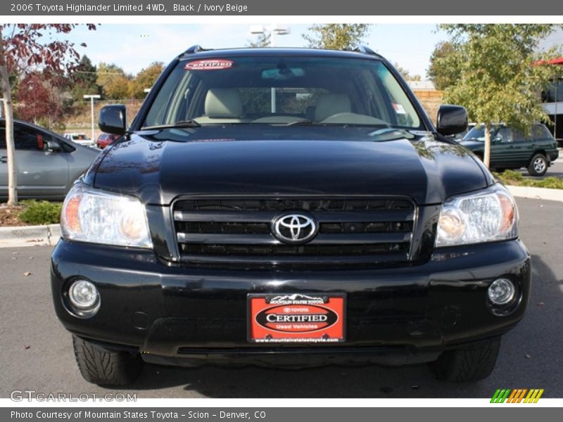Black / Ivory Beige 2006 Toyota Highlander Limited 4WD