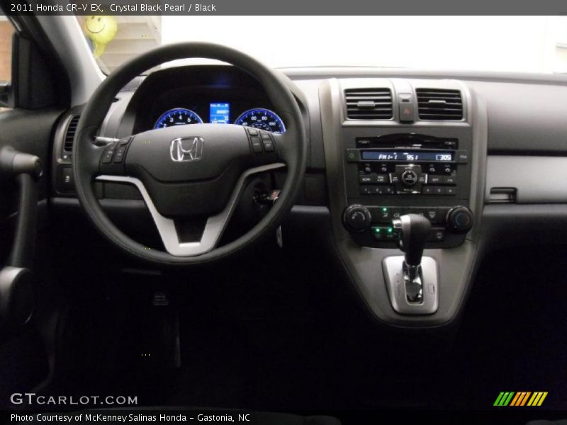 Crystal Black Pearl / Black 2011 Honda CR-V EX