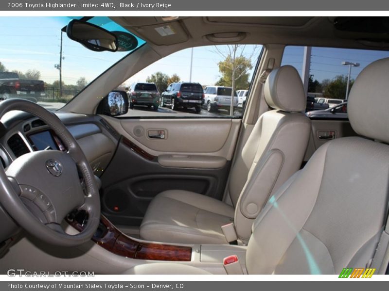 Black / Ivory Beige 2006 Toyota Highlander Limited 4WD