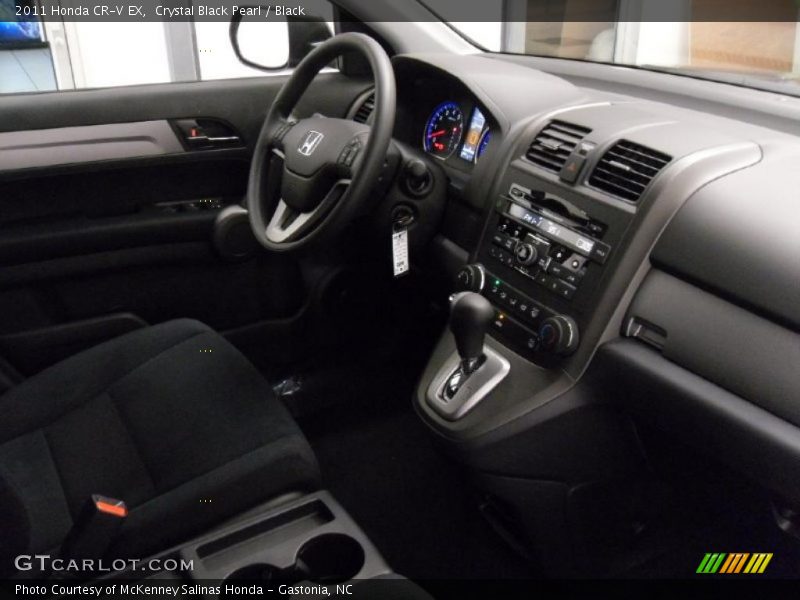 Crystal Black Pearl / Black 2011 Honda CR-V EX