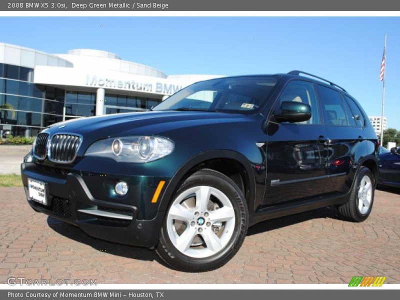 Deep Green Metallic / Sand Beige 2008 BMW X5 3.0si