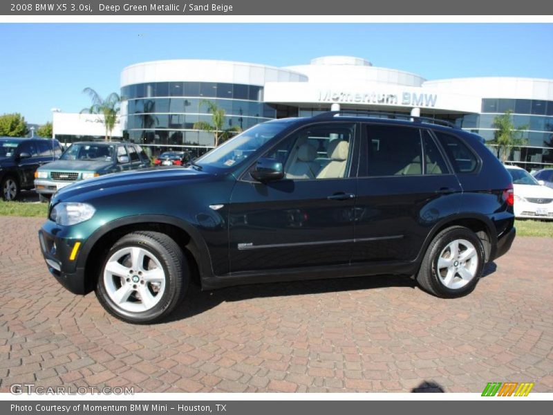 Deep Green Metallic / Sand Beige 2008 BMW X5 3.0si