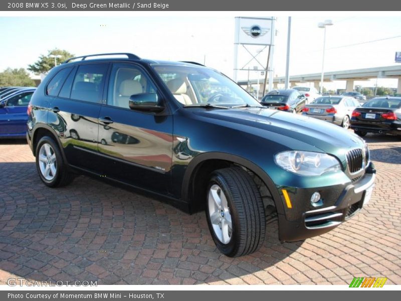 Deep Green Metallic / Sand Beige 2008 BMW X5 3.0si