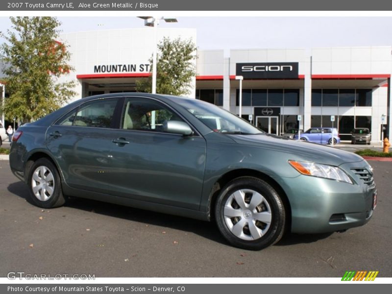 Aloe Green Metallic / Bisque 2007 Toyota Camry LE