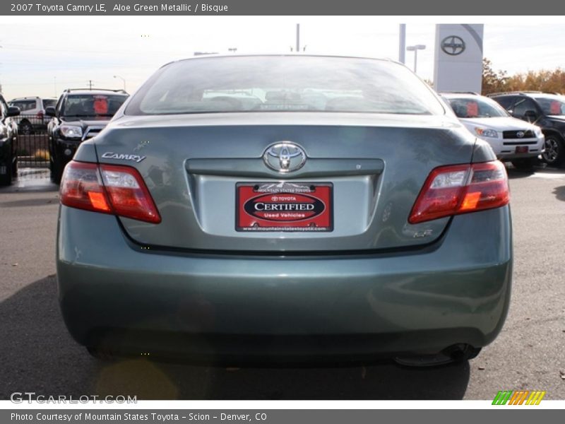 Aloe Green Metallic / Bisque 2007 Toyota Camry LE