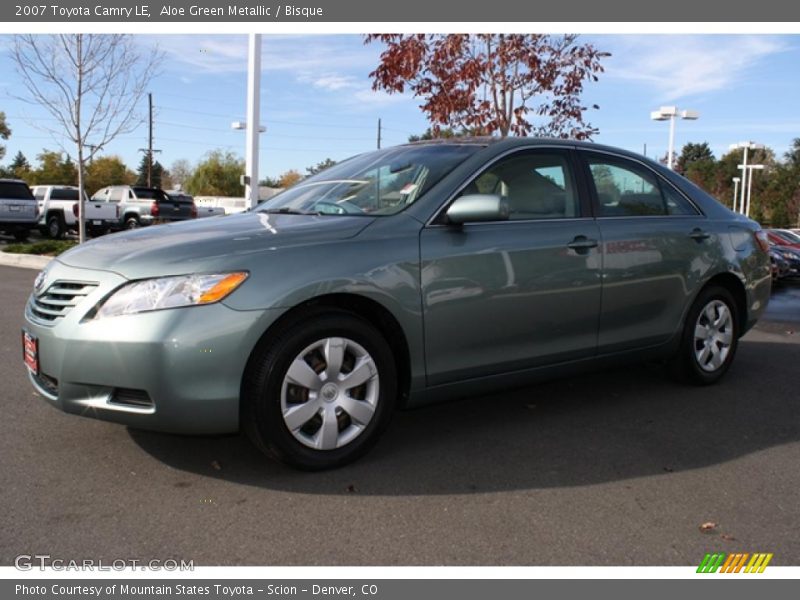 Aloe Green Metallic / Bisque 2007 Toyota Camry LE
