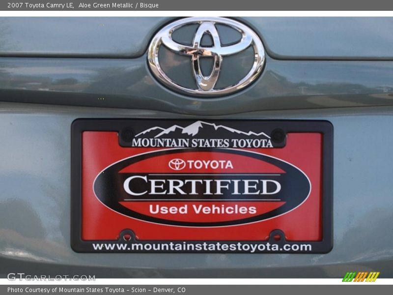 Aloe Green Metallic / Bisque 2007 Toyota Camry LE