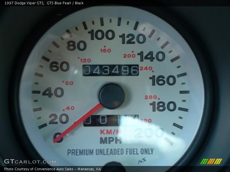 GTS Blue Pearl / Black 1997 Dodge Viper GTS