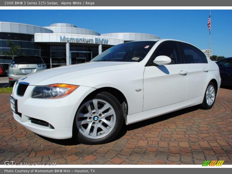 Alpine White / Beige 2006 BMW 3 Series 325i Sedan