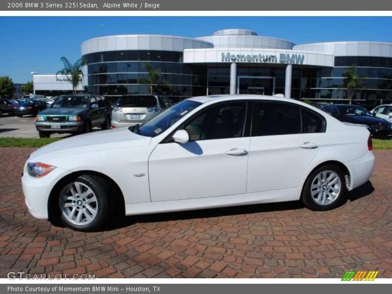 Alpine White / Beige 2006 BMW 3 Series 325i Sedan