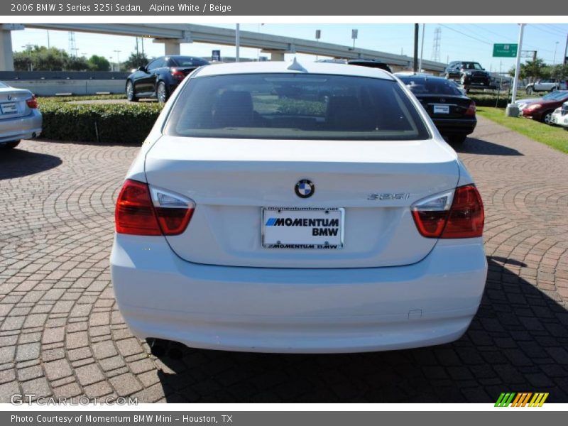 Alpine White / Beige 2006 BMW 3 Series 325i Sedan