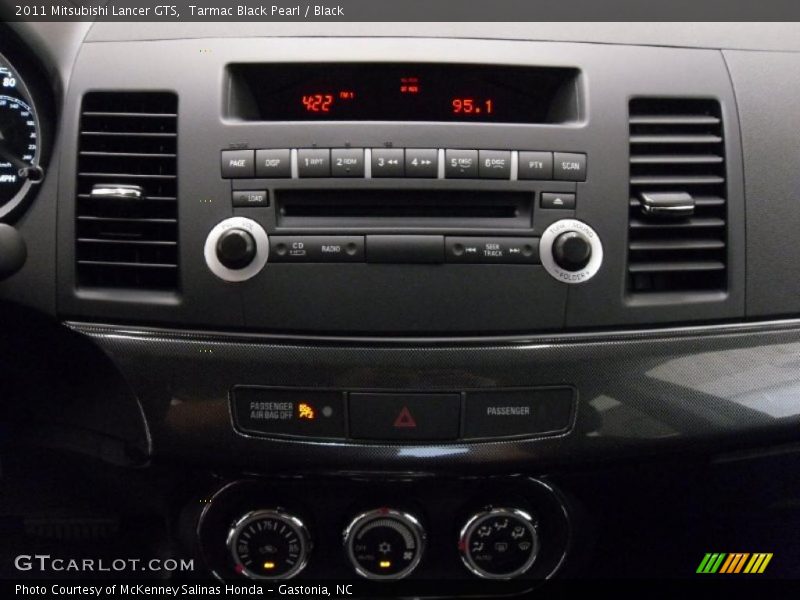 Tarmac Black Pearl / Black 2011 Mitsubishi Lancer GTS