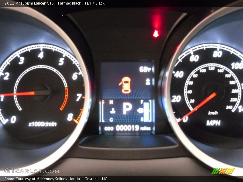 Tarmac Black Pearl / Black 2011 Mitsubishi Lancer GTS