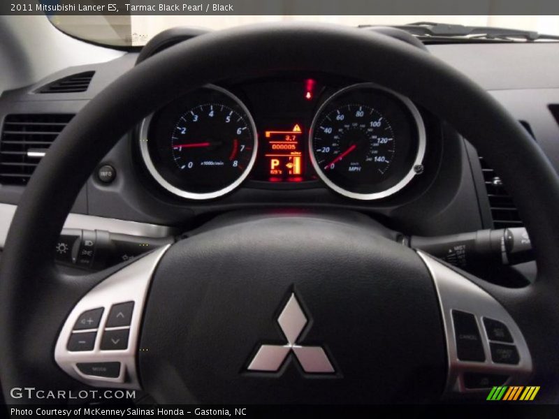 Tarmac Black Pearl / Black 2011 Mitsubishi Lancer ES