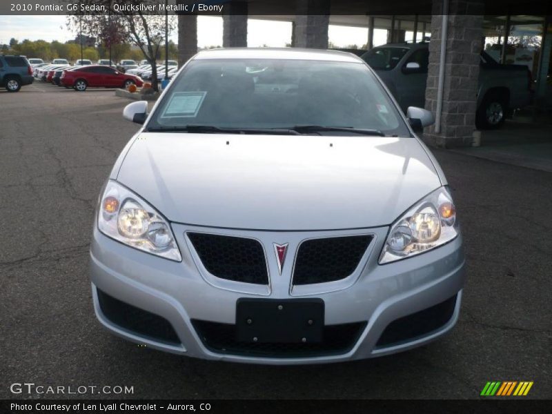 Quicksilver Metallic / Ebony 2010 Pontiac G6 Sedan