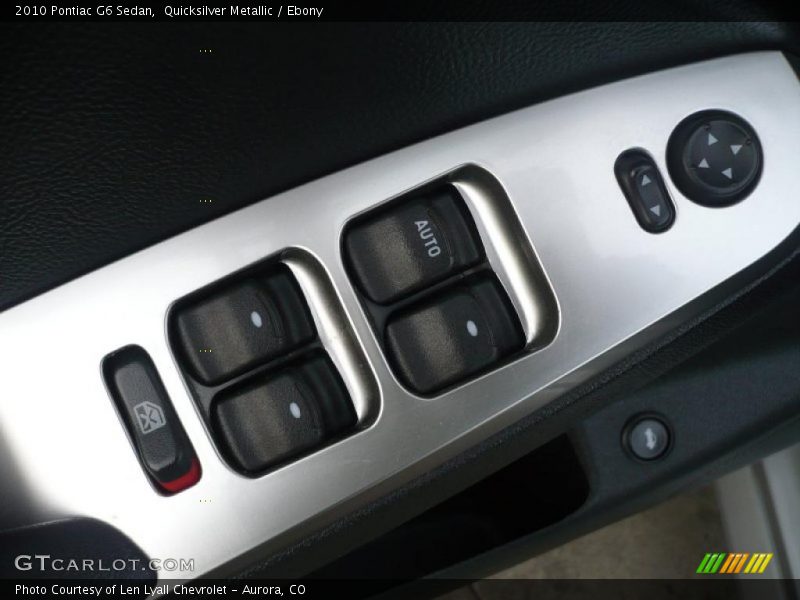 Quicksilver Metallic / Ebony 2010 Pontiac G6 Sedan