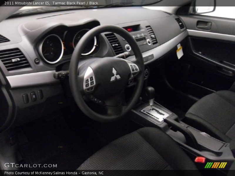Tarmac Black Pearl / Black 2011 Mitsubishi Lancer ES