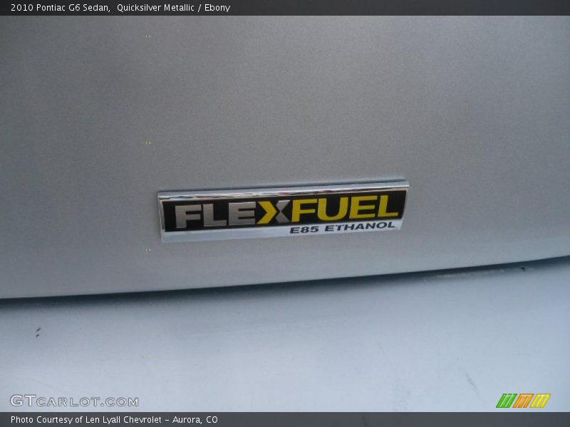 Quicksilver Metallic / Ebony 2010 Pontiac G6 Sedan
