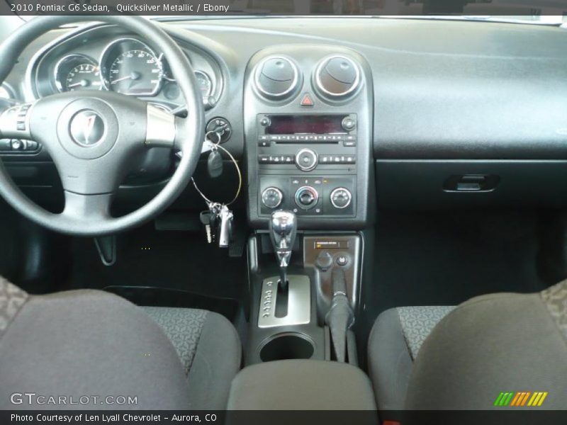 Quicksilver Metallic / Ebony 2010 Pontiac G6 Sedan