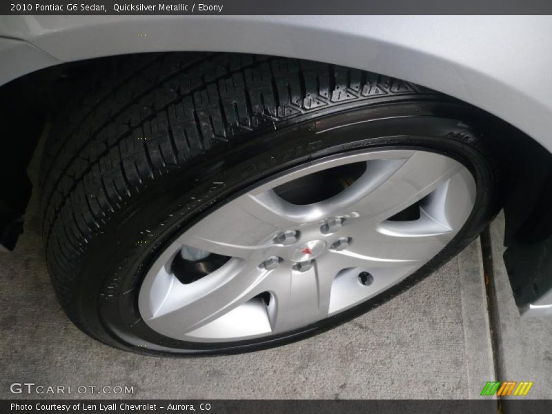 Quicksilver Metallic / Ebony 2010 Pontiac G6 Sedan