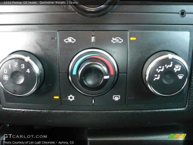 Quicksilver Metallic / Ebony 2010 Pontiac G6 Sedan