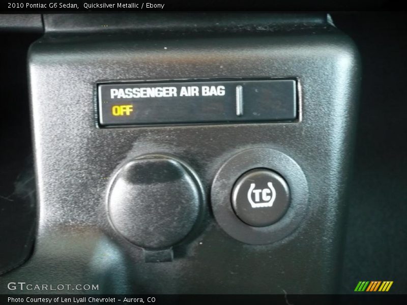 Quicksilver Metallic / Ebony 2010 Pontiac G6 Sedan