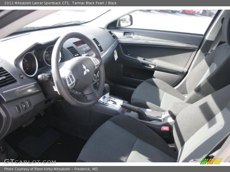 Tarmac Black Pearl / Black 2011 Mitsubishi Lancer Sportback GTS