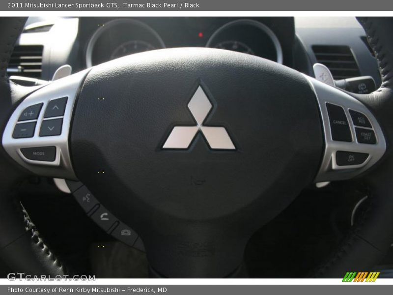 Tarmac Black Pearl / Black 2011 Mitsubishi Lancer Sportback GTS