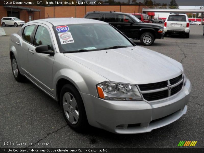 Bright Silver Metallic / Dark Slate Gray 2010 Dodge Avenger SXT
