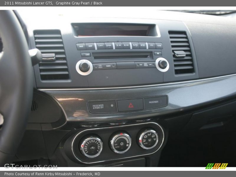 Graphite Gray Pearl / Black 2011 Mitsubishi Lancer GTS