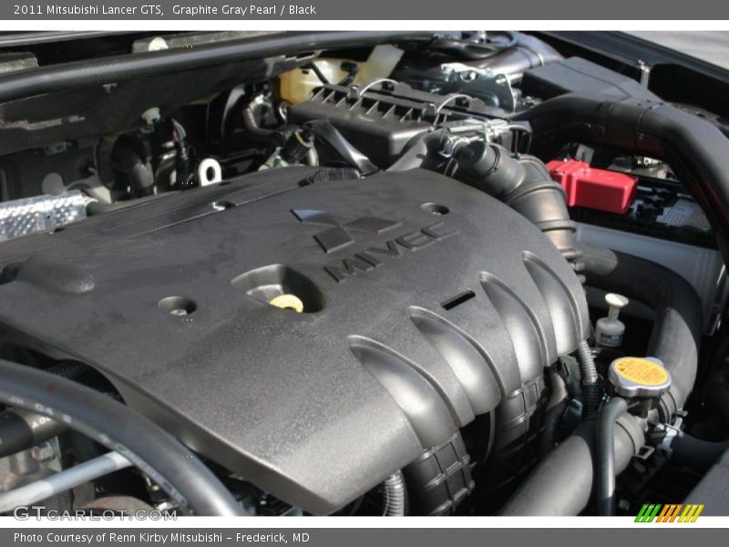 Graphite Gray Pearl / Black 2011 Mitsubishi Lancer GTS