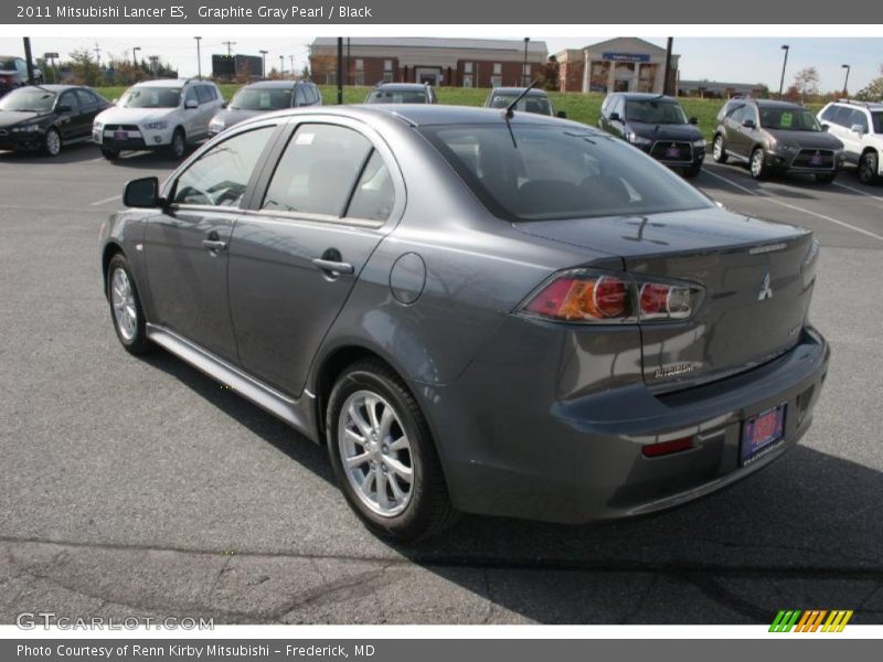 Graphite Gray Pearl / Black 2011 Mitsubishi Lancer ES
