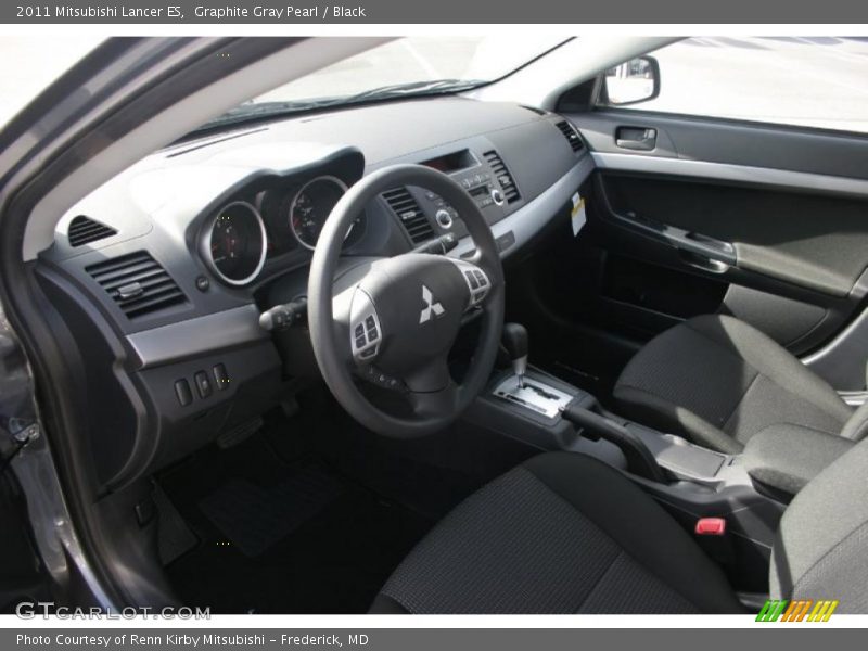 Graphite Gray Pearl / Black 2011 Mitsubishi Lancer ES