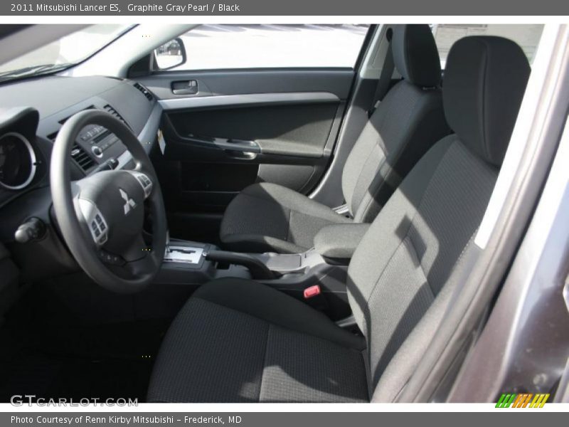 Graphite Gray Pearl / Black 2011 Mitsubishi Lancer ES