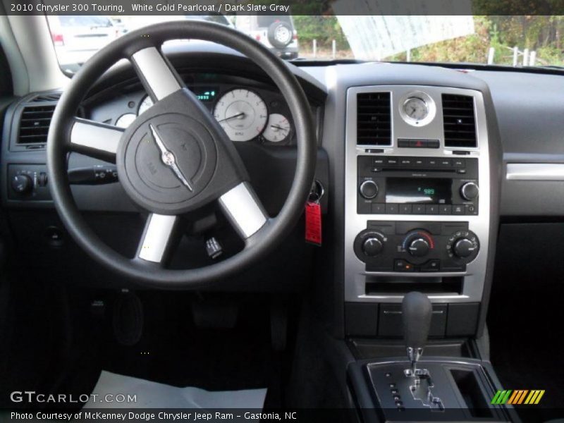 White Gold Pearlcoat / Dark Slate Gray 2010 Chrysler 300 Touring
