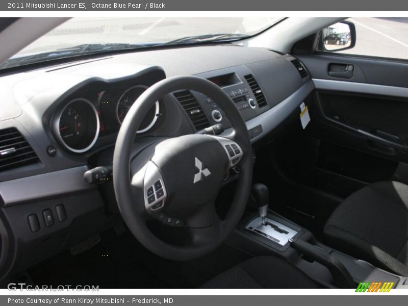Octane Blue Pearl / Black 2011 Mitsubishi Lancer ES