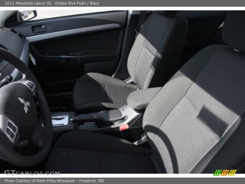 Octane Blue Pearl / Black 2011 Mitsubishi Lancer ES
