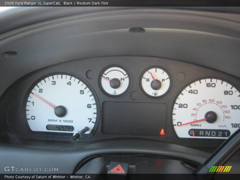Black / Medium Dark Flint 2006 Ford Ranger XL SuperCab
