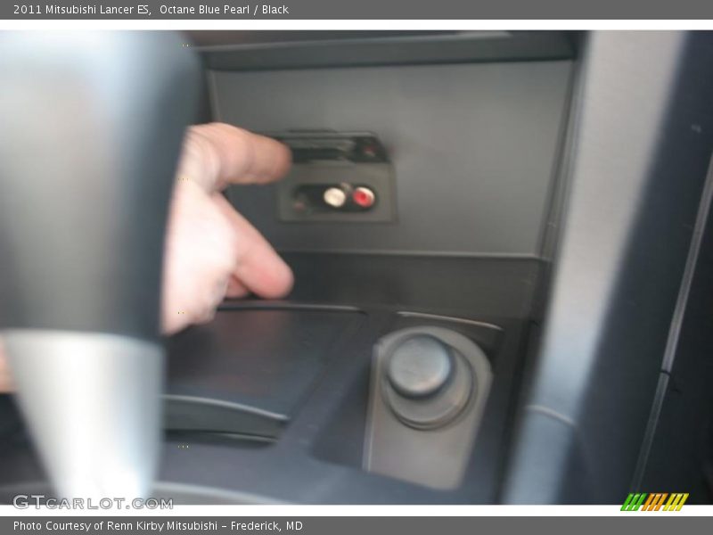 Octane Blue Pearl / Black 2011 Mitsubishi Lancer ES