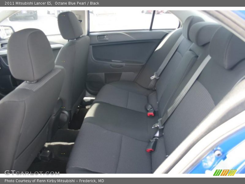 Octane Blue Pearl / Black 2011 Mitsubishi Lancer ES